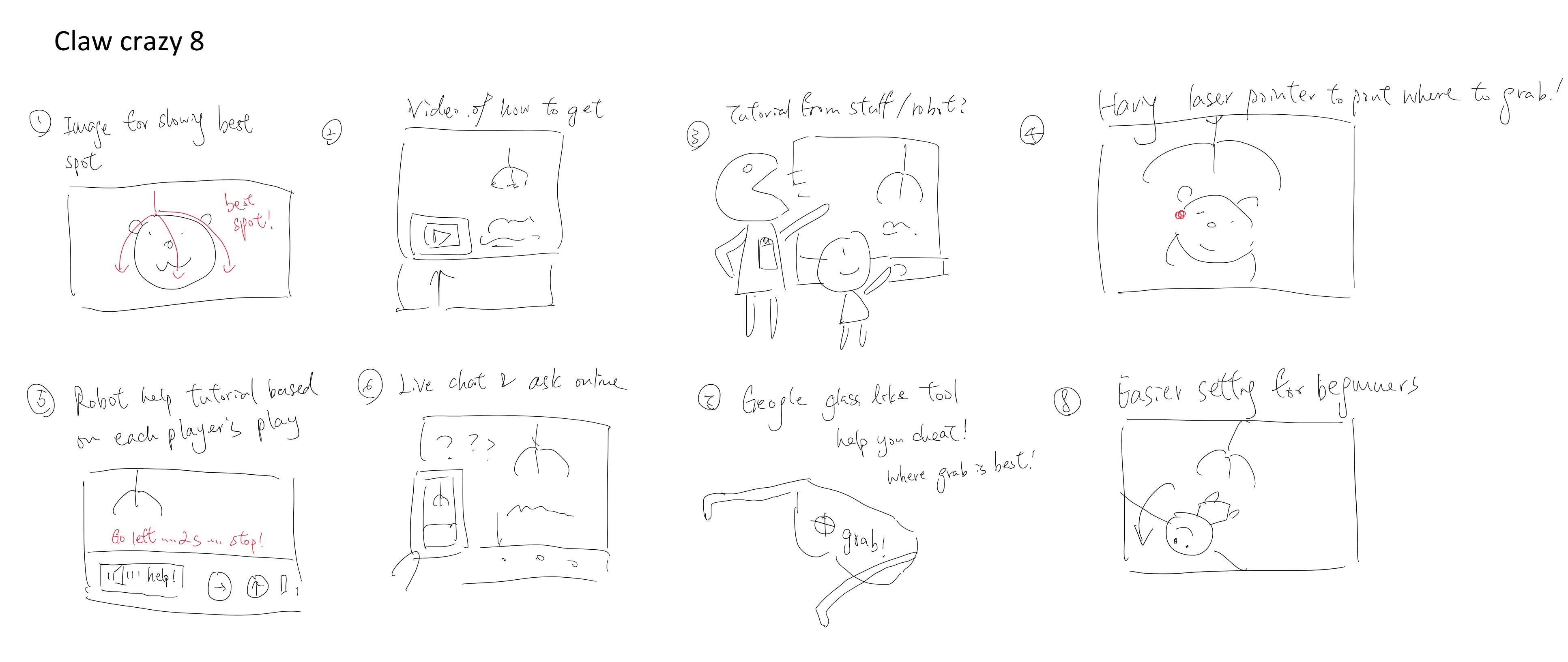 Crazy 8 overview of Namco app design